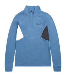 Trui Bergans Kids Inner:Pure Merino Half Zip Elemental Blue/Dark Shadow Grey 200 g/m²