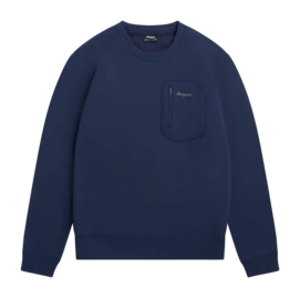 Trui Bergans Men Midtli Midlayer Sweatshirt Navy Blue Relaxed fit