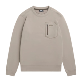 Trui Bergans Men Midtli Midlayer Sweatshirt Rock Taupe Relaxed Fit