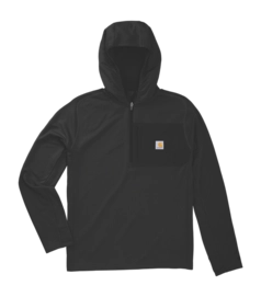 Pullover Carhartt Herren Force Ironwood Relaxed Half Zip Hoodie Black