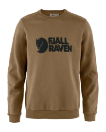 Trui Fjällräven Men Logo Sweater Wood Brown