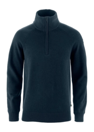 Trui Fjällräven Men Övik Lite Half Zip Dark Navy