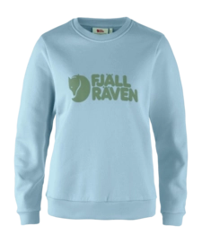 Trui Fjällräven Women Logo Sweater Breeze Blue Patina Green