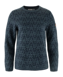 Trui Fjällräven Women Snow Round Neck Sweater Dark Navy