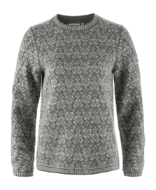 Trui Fjällräven Women Snow Round Neck Sweater Grey