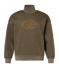 Trui Goldbergh Women Sizzle Turtle Neck Sweater Dark Olive Lurex Melange