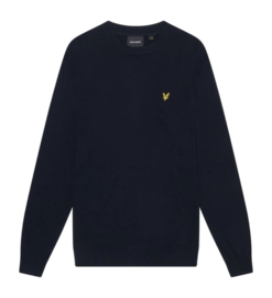 Trui Lyle & Scott Men Cotton Merino Crew Neck Dark Navy