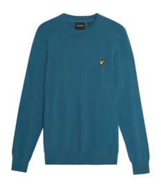 Trui Lyle & Scott Men Cotton Merino Crew Neck Deep Water