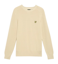 Trui Lyle & Scott Men Engineered Rib Crew Neck Grey Taupe