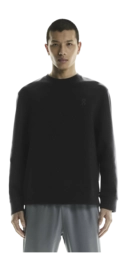 Trui On Running Men Focus Tech Crew Black