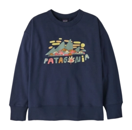 Trui Patagonia Kids Crew Sweatshirt Fitz Roy Foliage: New Navy