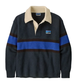 Trui Patagonia Unisex Recycled Wool-Blend Rugby Sweater Rugby Big: Sunken Blue