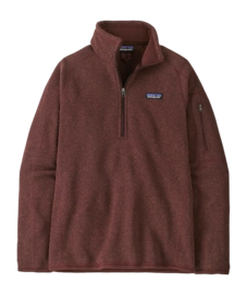 Trui Patagonia Women Better Sweater 1/4 Zip Dark Ruby