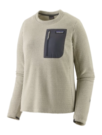 Trui Patagonia Women R1 Air Crew Wool White