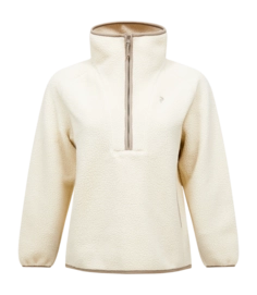 Pull Peak Performance Femmes NatureRush Pile Half Zip Sand Fog Avid Beige