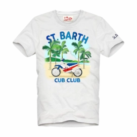T-Shirt MC2 Saint Barth Men Cotton Classic SB Cub Club-M