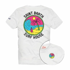 T-Shirt MC2 Saint Barth Men Cotton Classic SB Surf House-L