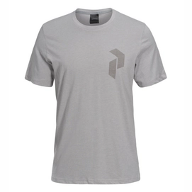 T-Shirt Peak Performance Track Tee Med Grey Mel Herren