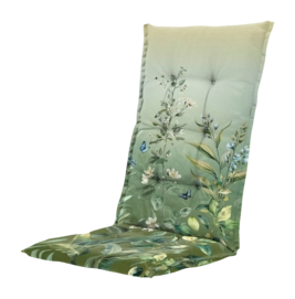 Coussin de Jardin Madison Amelie Green Dossier Haut (123 x 50 cm)