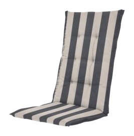 Coussin de Jardin Madison Amora Grey Dossier Haut (123 x 50 cm)