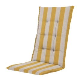 Coussin de Jardin Madison Amora Mustard Dossier Haut (123 x 50 cm)