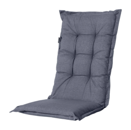 Coussin de Jardin Madison Outdoor Manchester Denim Grey Dossier Haut (123 x 50 cm)