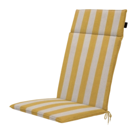 Coussin de Jardin Madison Universeel Amora Mustard Dossier Haut (120 x 50 cm)