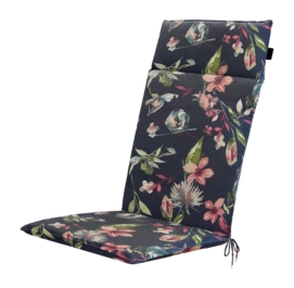 Coussin de Jardin Madison Universeel Cato Indigo Dossier Haut (120 x 50 cm)