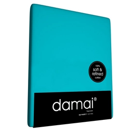 Drap-housse Split Surmatelas Damai Turquoise 12 cm (Coton)