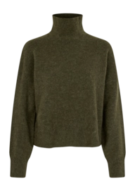 Rollkragenpullover Samsoe Samsoe Nola T-N Damen Deep Forest