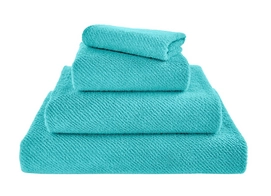 Gastendoek Abyss & Habidecor Twill Turquoise (40 x 60 cm)