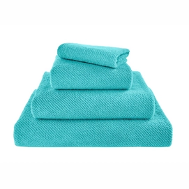 Handdoek Abyss & Habidecor Twill Turquoise (60 x 110 cm)