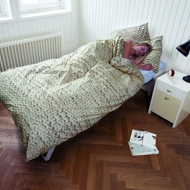 SNURK Twirre Beige Dekbedovertrek Percal
