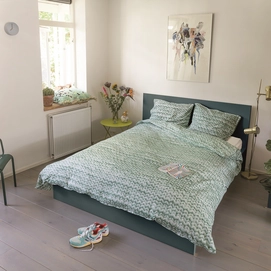 SNURK Twirre Mint Green Dekbedovertrek Flanel