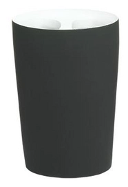 Toothbrush Holder Sealskin Two Tone Black