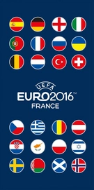 Strandlaken UEFA Euro 2016 Flag