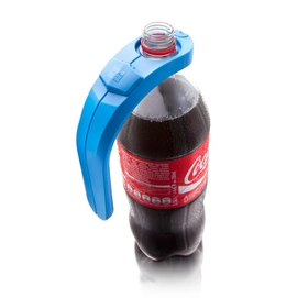 Poignée pour Bouteille J-Hook Vacu Vin Bleu