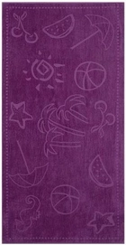 Strandtuch Seahorse Violett