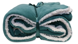 Plaid Unique Living Lars Fleece Mineral Blue