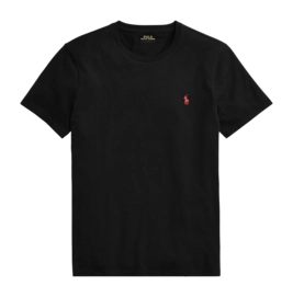 T-Shirt Ralph Lauren Men Slim Fit Jersey Crewneck Rl Black