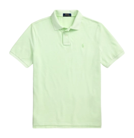 Poloshirt Ralph Lauren Slim Mineral-Dyed Mesh Herren Leaf