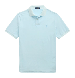 Poloshirt Ralph Lauren Slim Mineral-Dyed Mesh Herren Sky