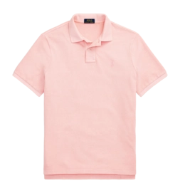 Poloshirt Ralph Lauren Slim Mineral-Dyed Mesh Herren Rose