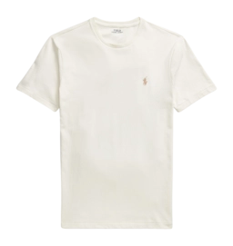 T-Shirt Ralph Lauren Men Slim Fit Jersey Crewneck Parchment Cream