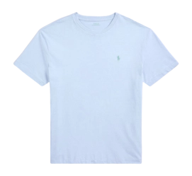 T-Shirt Ralph Lauren Men Slim Fit Jersey Crewneck Cornflower Blue