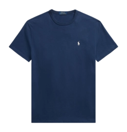 T-Shirt Ralph Lauren Herren Classic Fit Jersey Crewneck Cruise Navy
