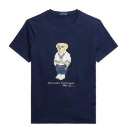 T-Shirt Ralph Lauren Men Slim Fit Polo Bear Jersey Newprt Navy Hrtg Icn Bear