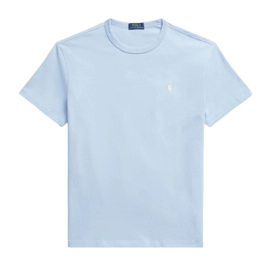 T-Shirt Ralph Lauren Homme Classic Fit Jersey Crewneck Chambray Blue