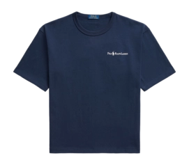 T-Shirt Ralph Lauren Men Relaxed Fit Logo Jersey Cruise Navy