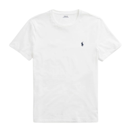T-Shirt Ralph Lauren Men Slim Fit Jersey Crewneck White
